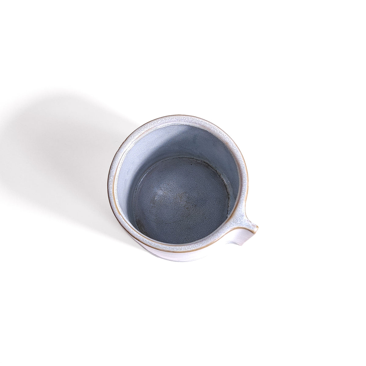 Blue Ceramic Glazed Fin Planter