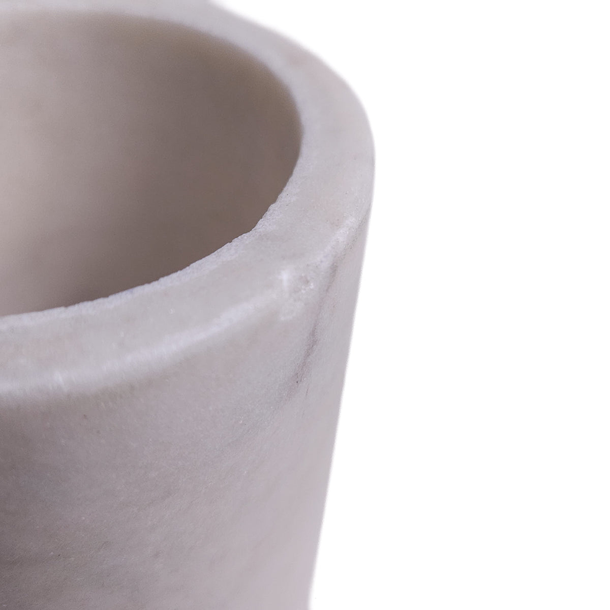 White/Grey Marble Pencil Cup