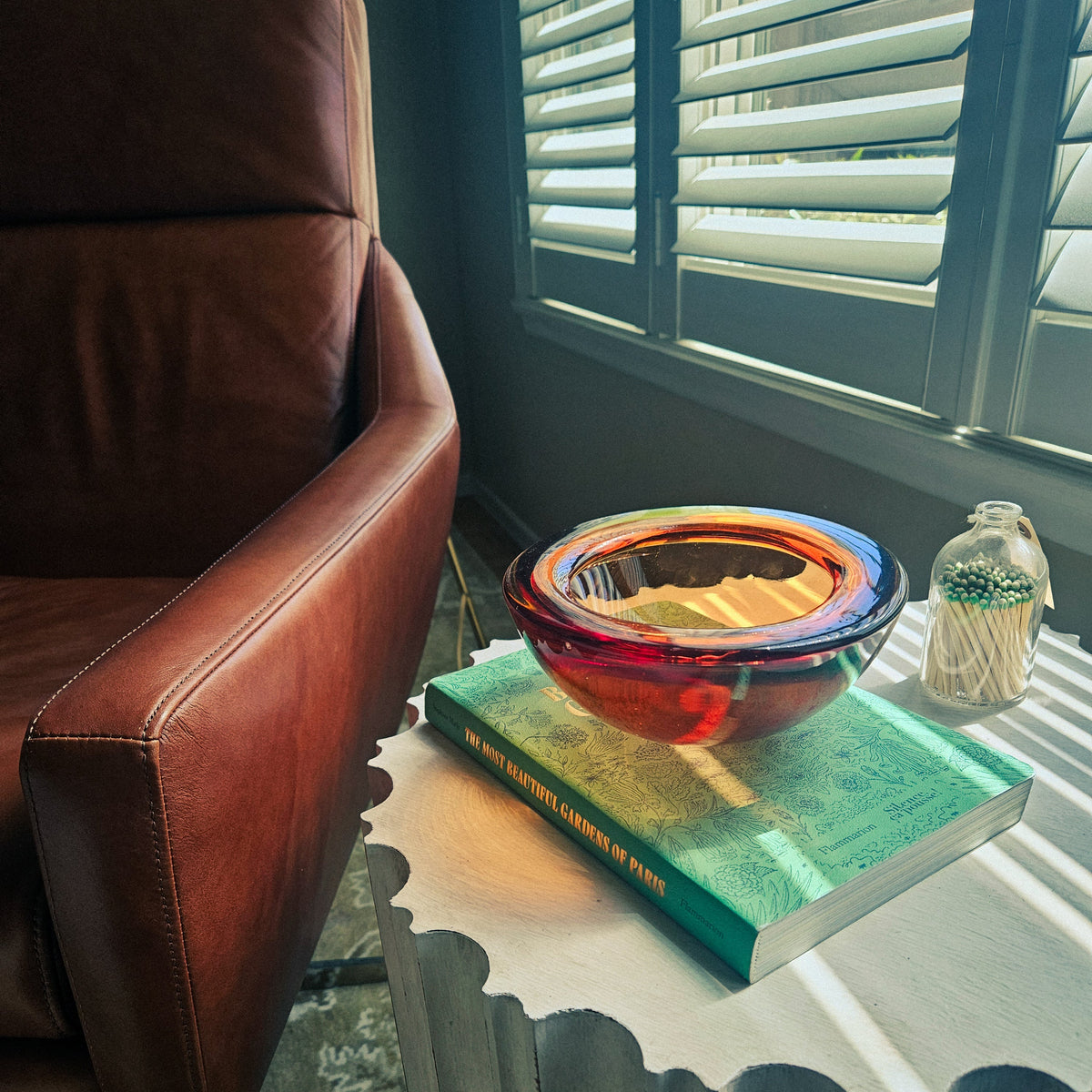 Sommerso Murano-Style Glass Bowl