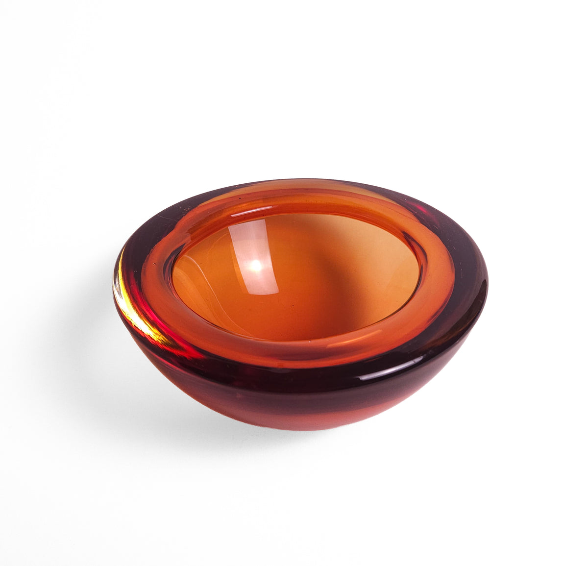 Sommerso Murano-Style Glass Bowl