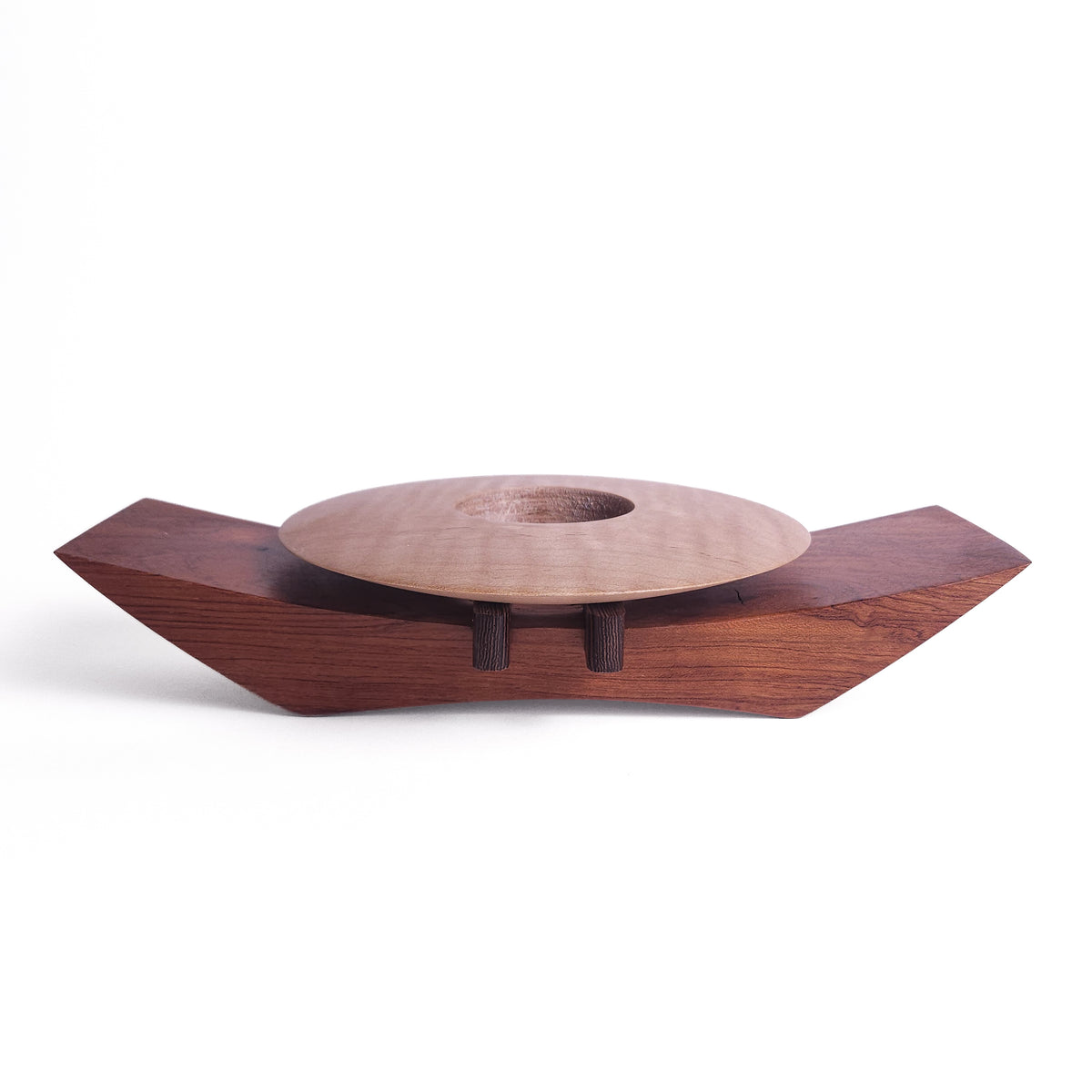 Joe Kovecses Mid-Century Style Hardwood Ikebana Vessel