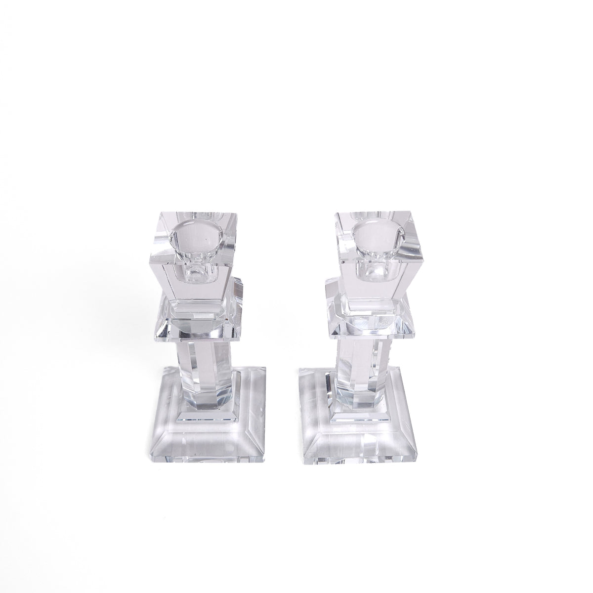 Pair of Crystal Candlesticks