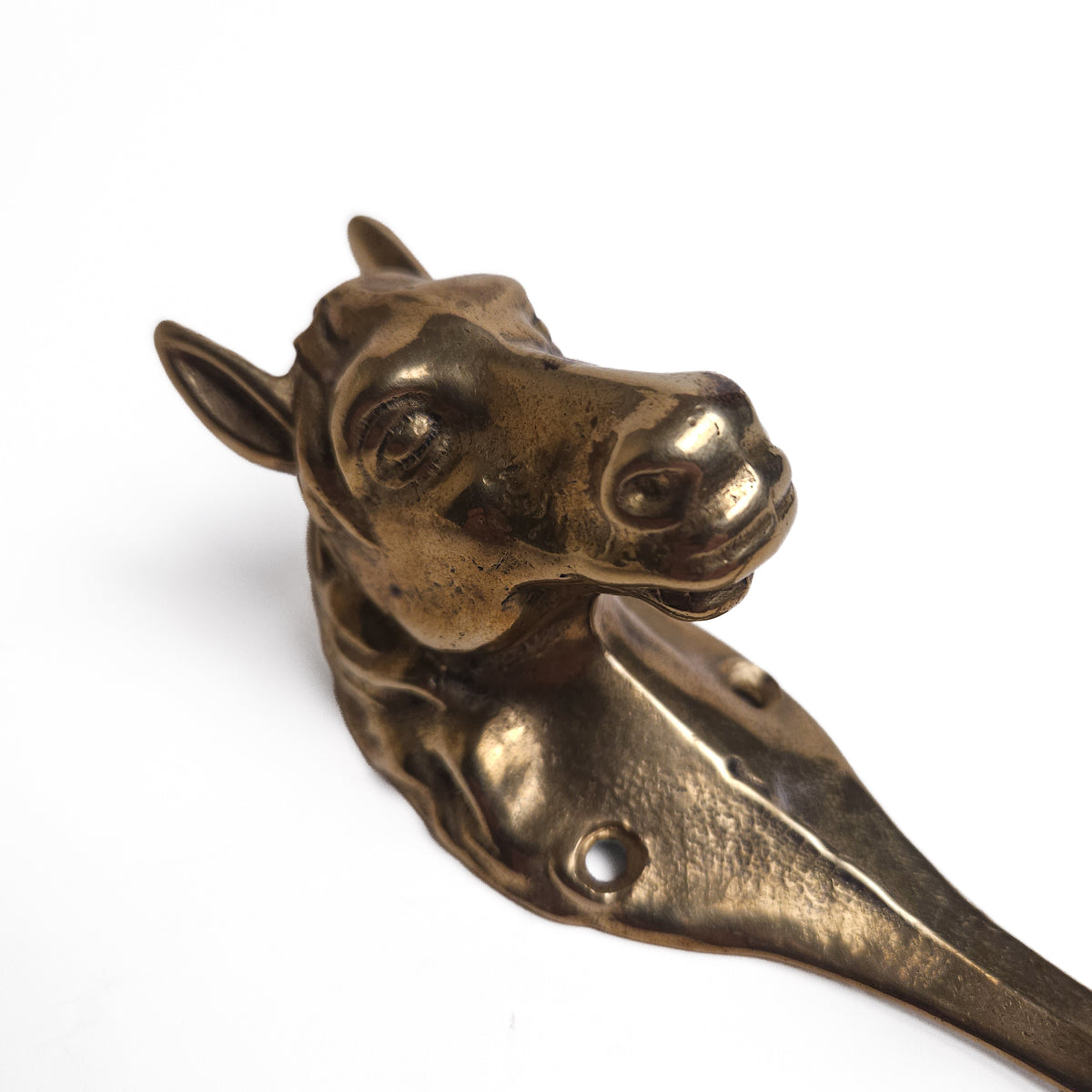 Brass Horse Head Wall Hook / Coat Hanger