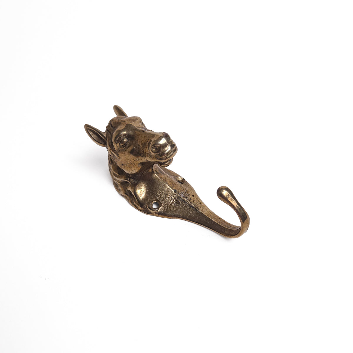 Brass Horse Head Wall Hook / Coat Hanger
