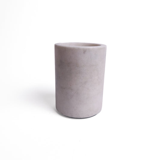 White/Grey Marble Pencil Cup
