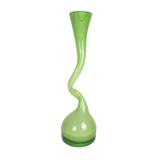 Normann Copenhagen Green Hand-Blown Glass Swung Vase by Britt Bonnesen