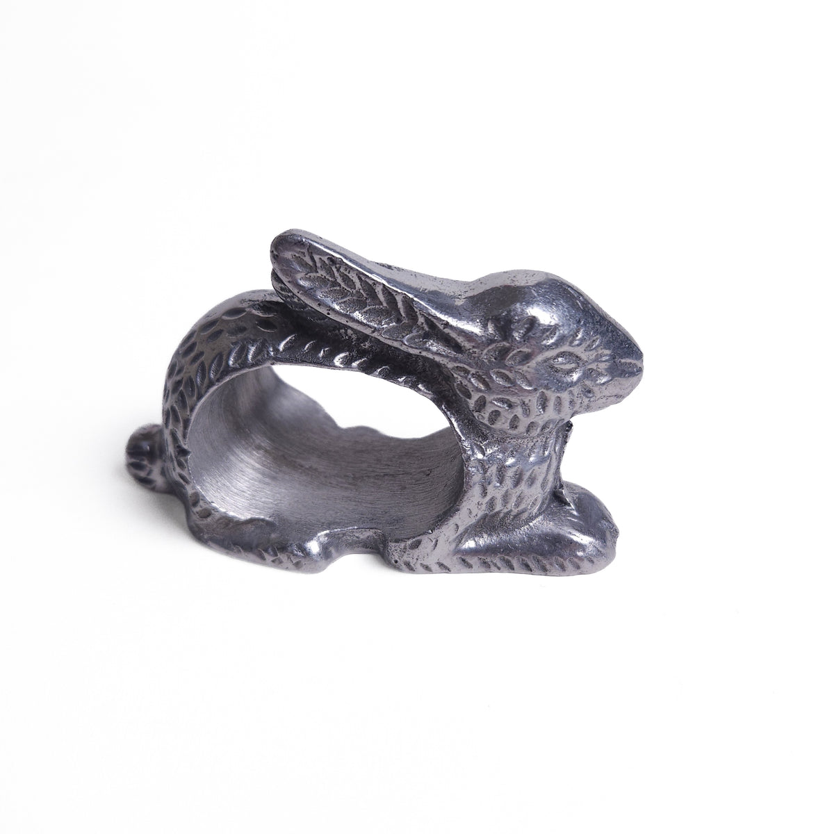Set of 4 Cast Bunny Napkin Rings