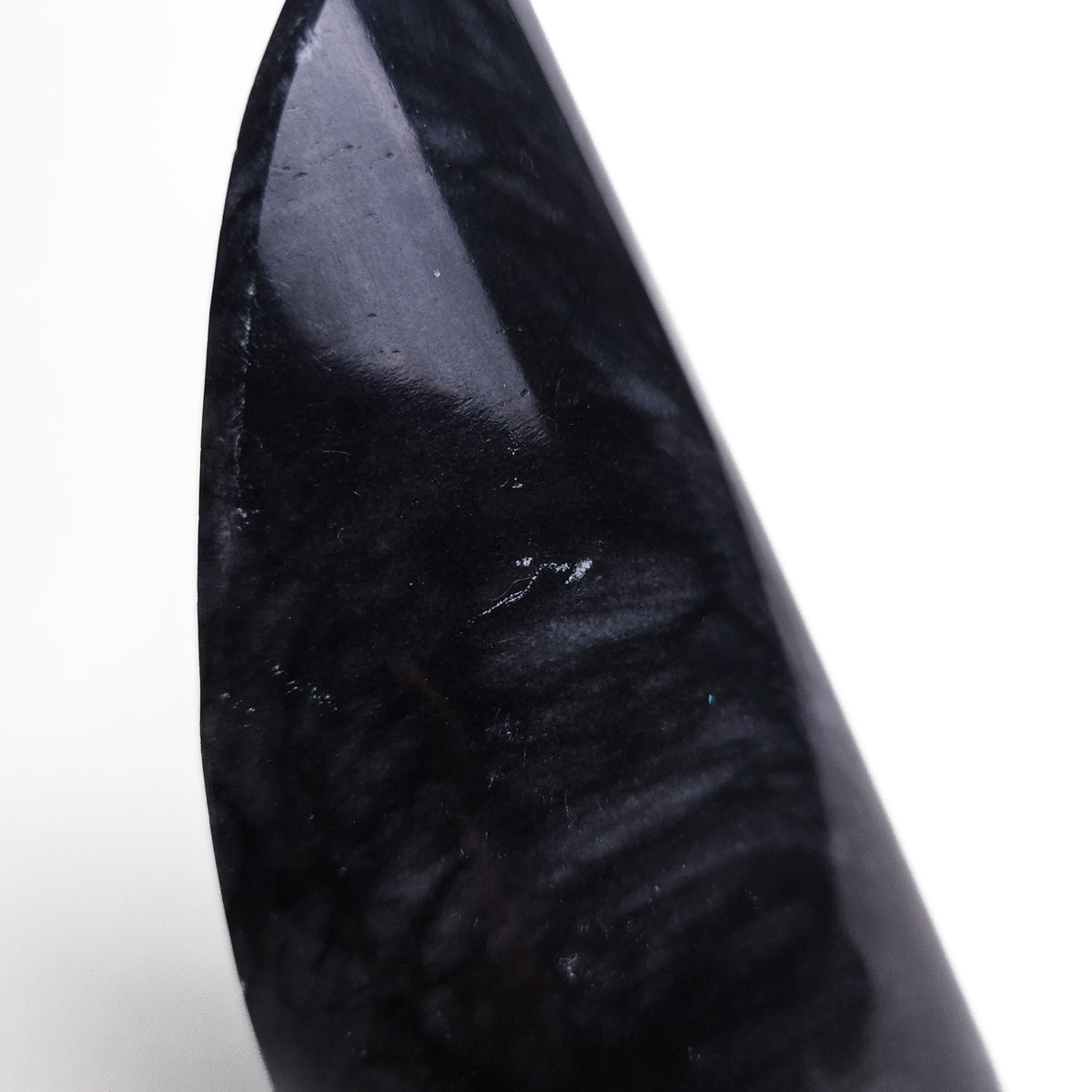 Black Marble Slant Cylinder Bookends – Pair