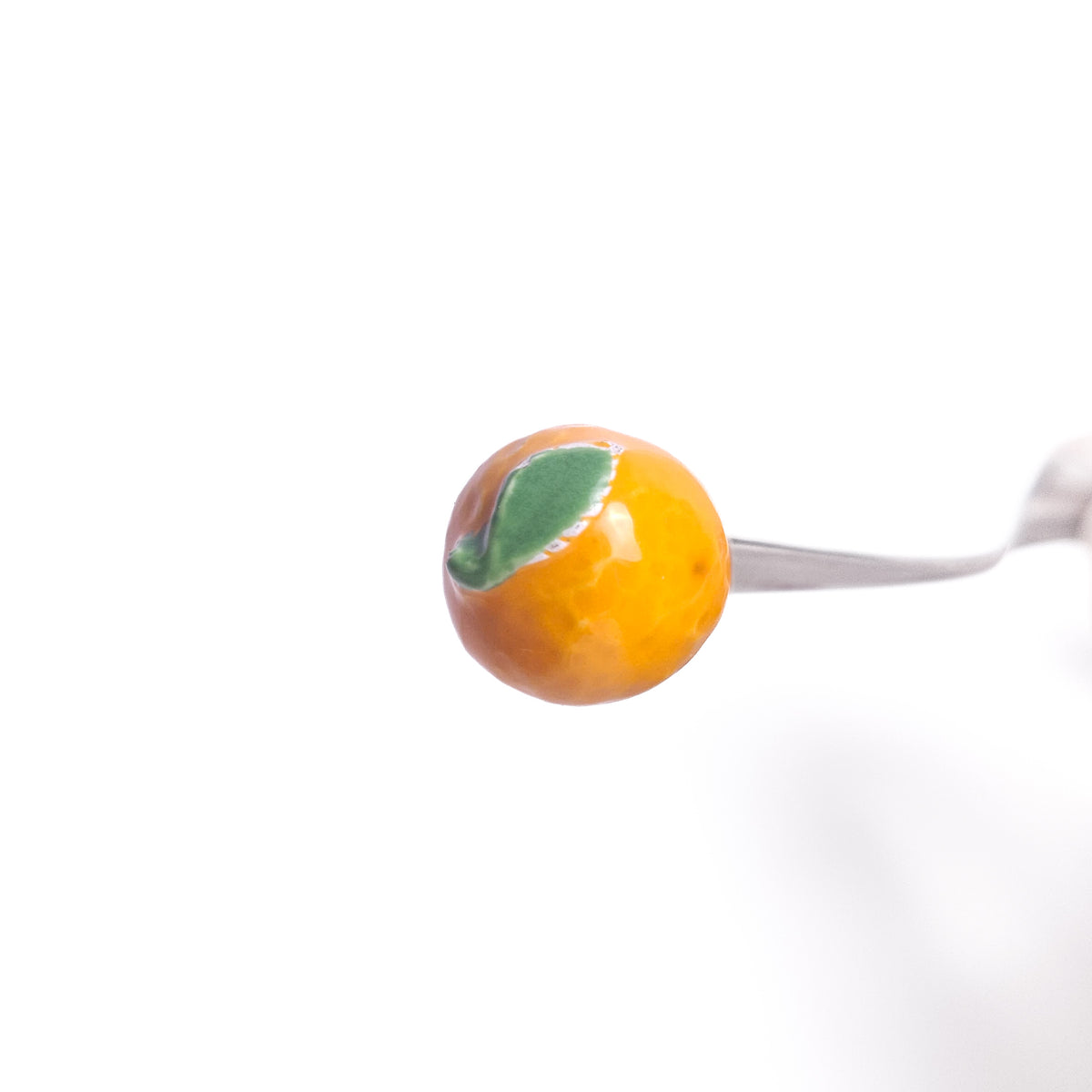 Pair of Ceramic Fruit Cocktail Forks