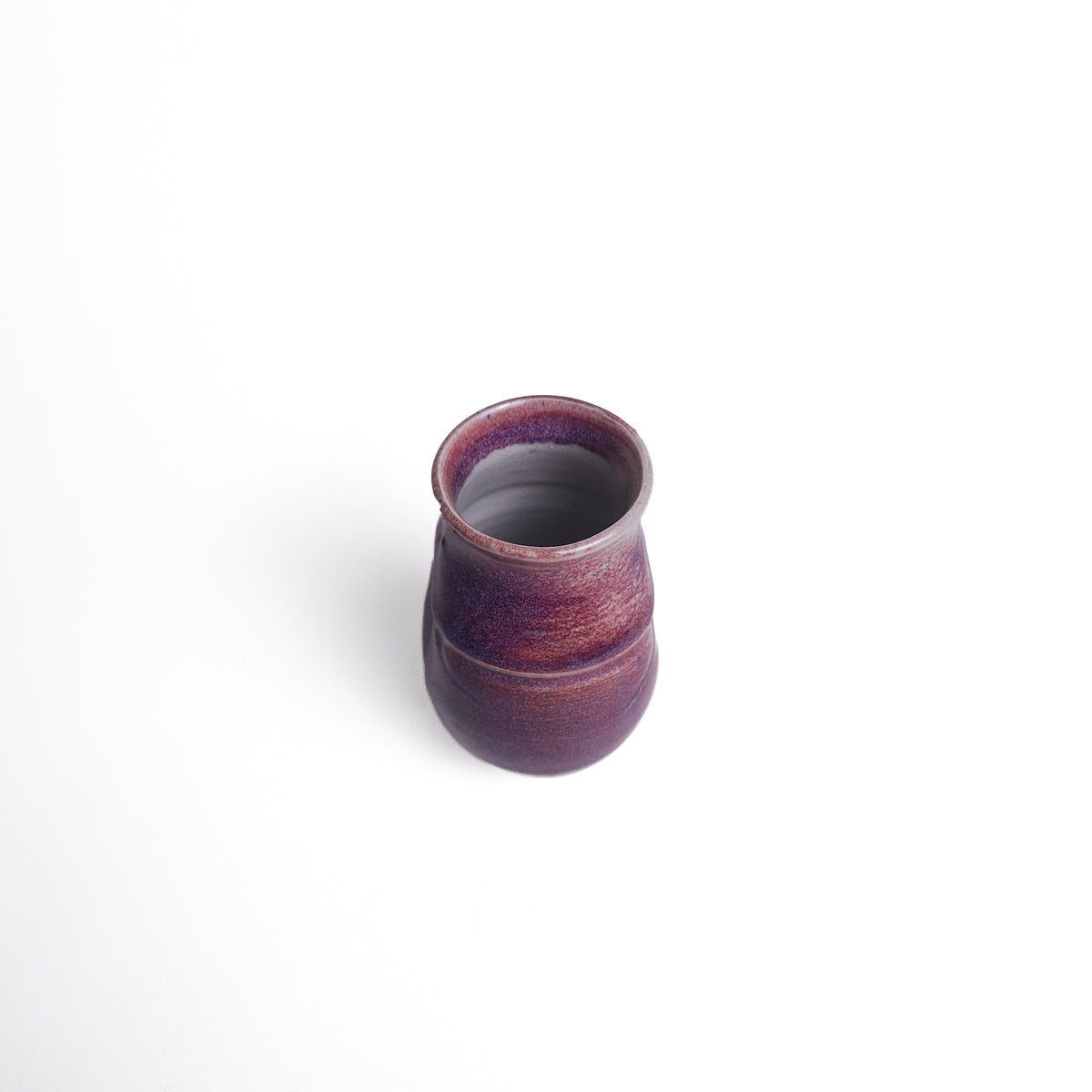 Purple Speckled Pinch Pot / Bud Vase