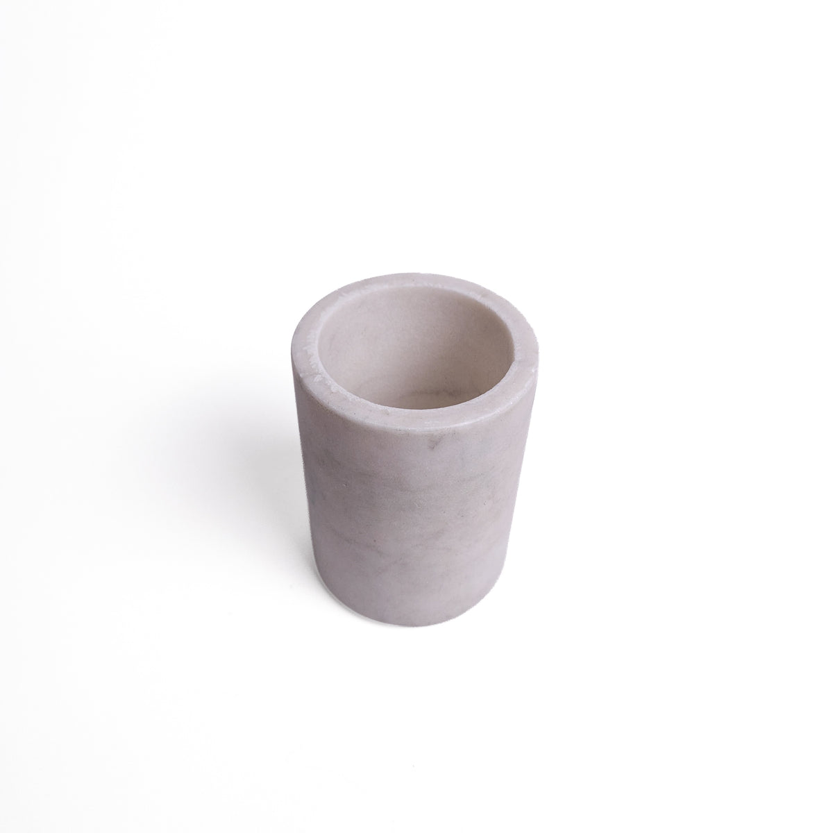 White/Grey Marble Pencil Cup