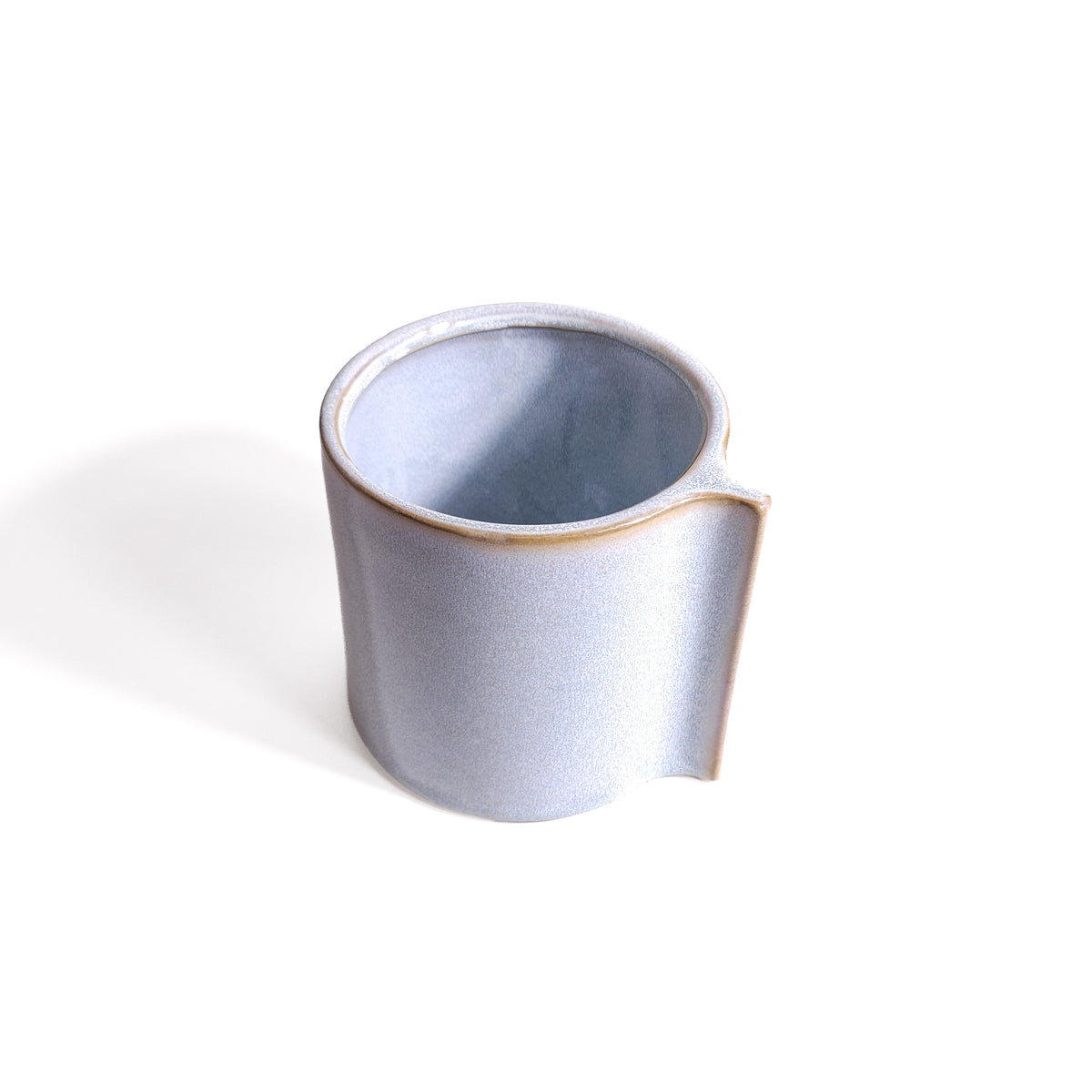 Blue Ceramic Glazed Fin Planter