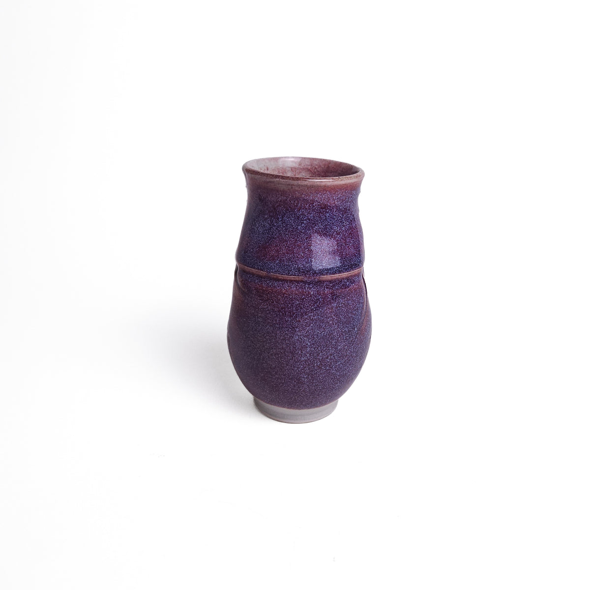 Purple Speckled Pinch Pot / Bud Vase