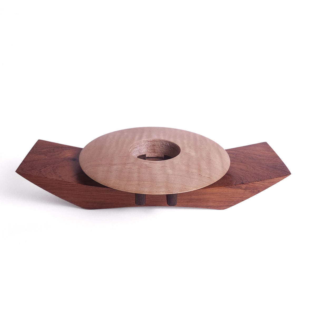 Joe Kovecses Mid-Century Style Hardwood Ikebana Vessel
