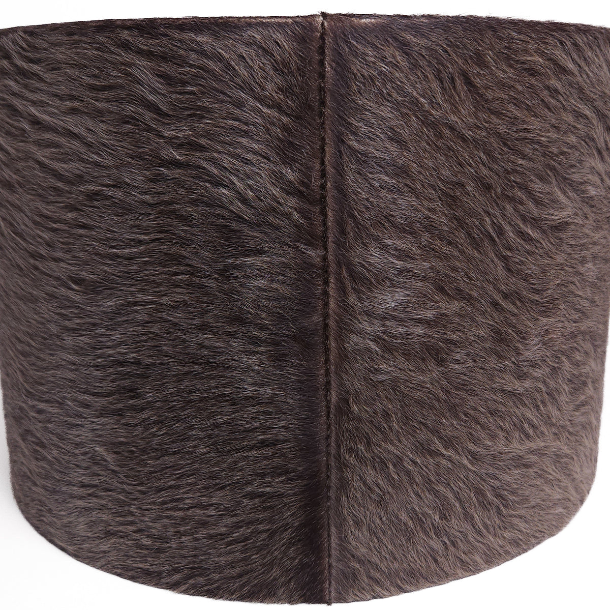 Genuine Hair-on-Hide Drum Lamp Shade