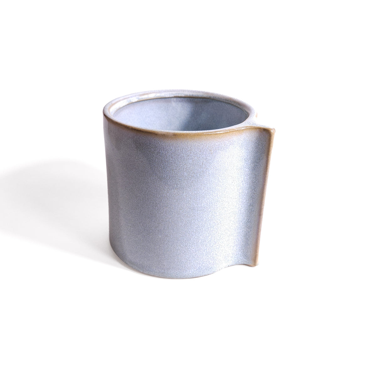 Blue Ceramic Glazed Fin Planter