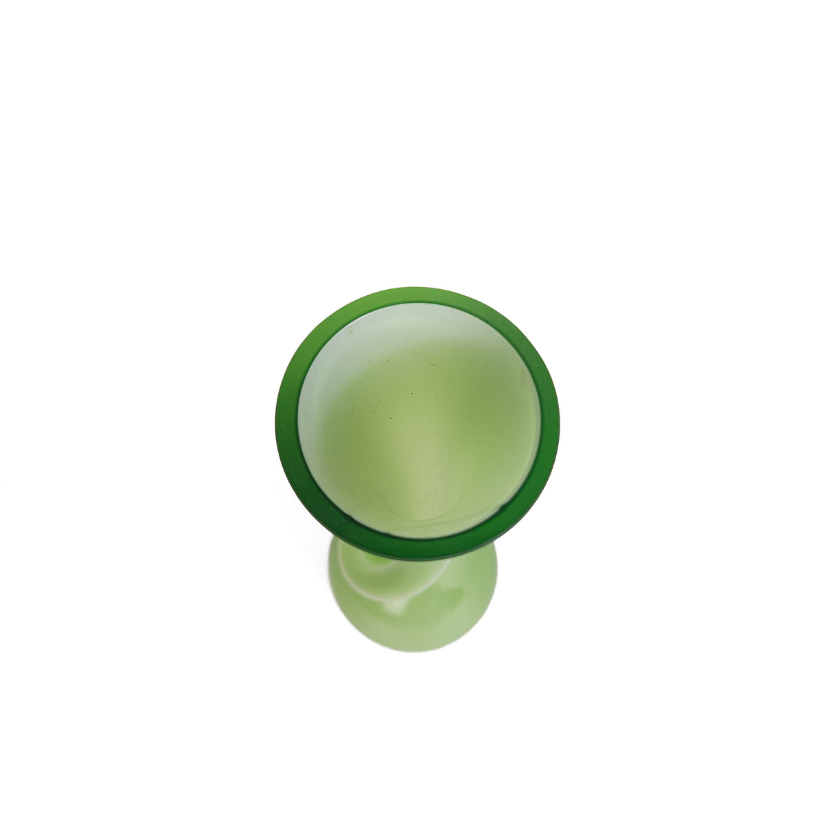 Normann Copenhagen Green Hand-Blown Glass Swung Vase by Britt Bonnesen