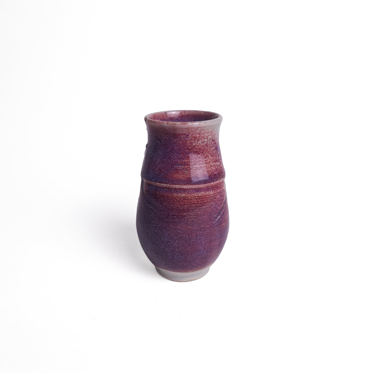 Purple Speckled Pinch Pot / Bud Vase